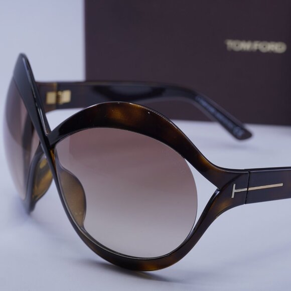 Tom Ford Carine-02 FT0902 52F Butterfly Sunglasses - Havana/Brown main image 7